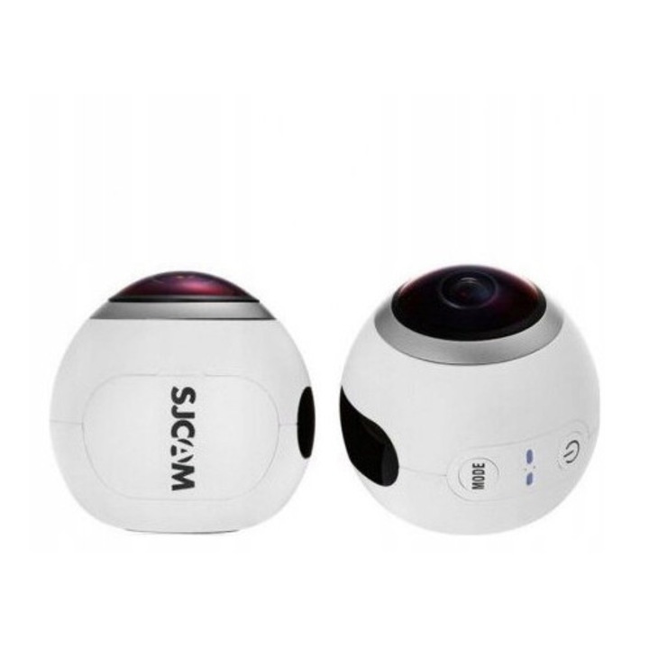Спортна видеокамера SJCAM SJ360 бяла 2K WiFi 360°