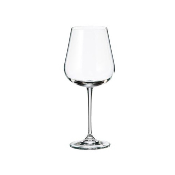 Bohemia Ardea kristály pohár készlet, 6 db, 540ml, piros, 23.6x10.2cm
