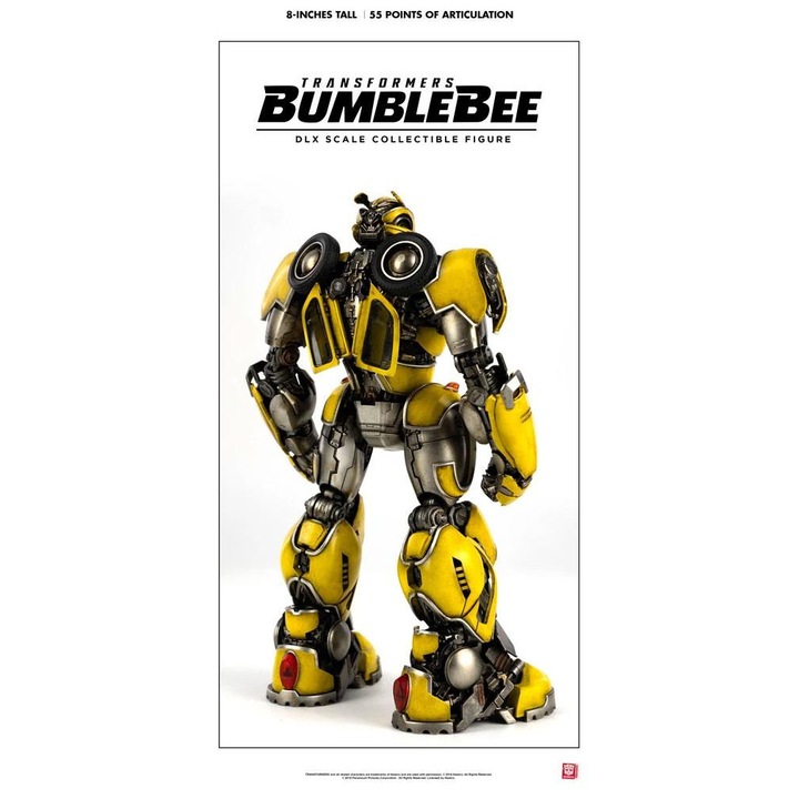 Gyűjthető figura ThreeZero Bumblebee 20cm többszínű, mozgatható LED-del
