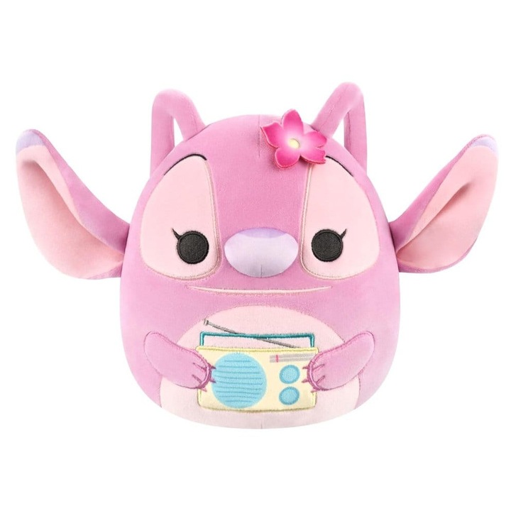 Jazwares Squishmallows Angel plüssjáték boombox-szal, többszínű, 20cm