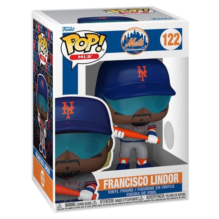 Funko POP MLB Mets Francisco Lindor többszínű vinyl figura 12x17x10cm