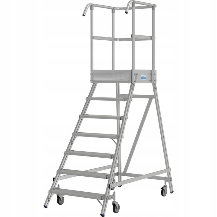 Platforma mobila de lucru KRAUSE STABILO, 8 trepte, aluminiu, 600x700mm, 3,95m inaltime de lucru