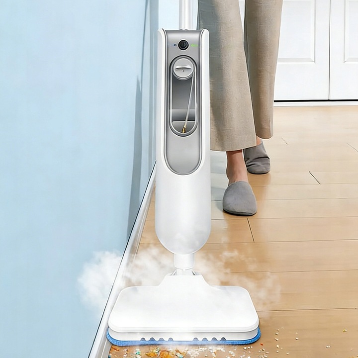 Mop electric cu abur Bedee 2 viteze 400ml 1500W alb