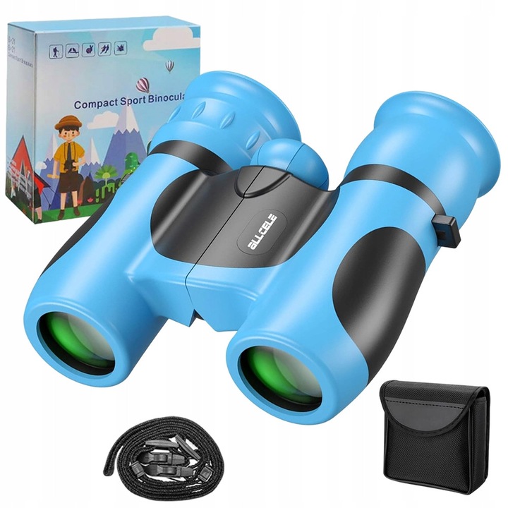 Детски бинокъл 8x21 син туристическа играчка