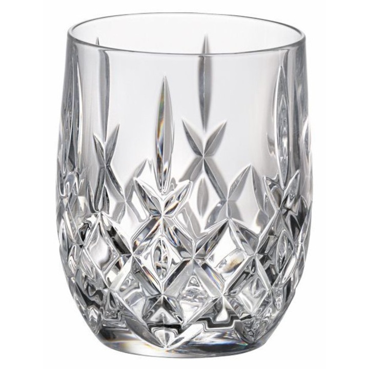 Crystal Bohemia Brixton whisky pohár készlet, 6 db, 380ml, kristály, átlátszó