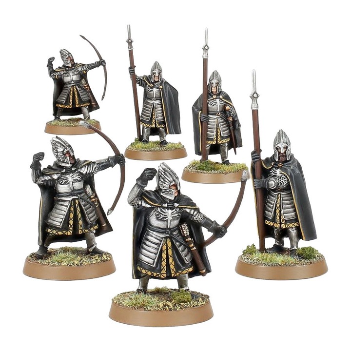 Középfölde játékkiegészítő, Citadella őrség, Games Workshop, 6 miniatúra, szürke