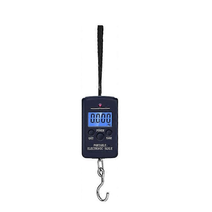 Hordozható elektronikus mérleg 40kg 10g sötétkék 87x50x21mm