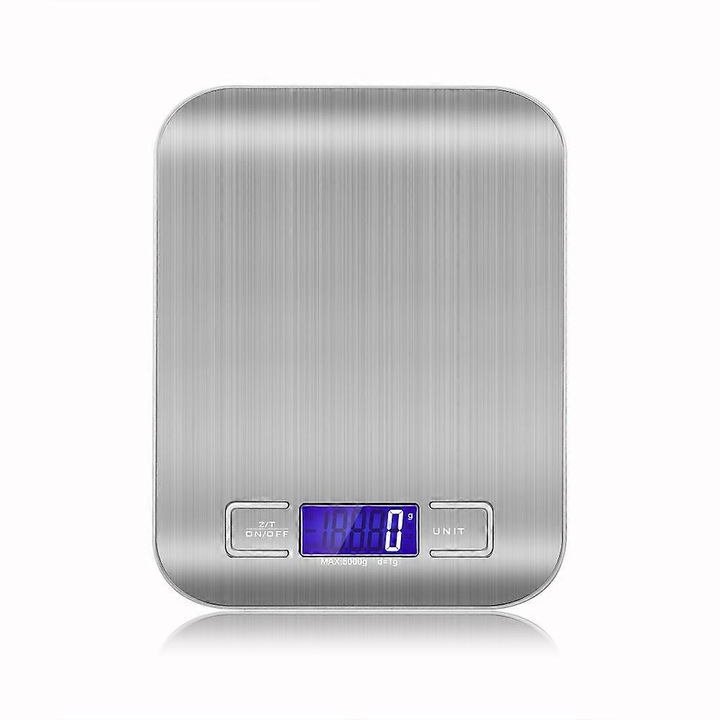 Cantar de bucatarie digital portabil, 5000g, LED, electronic