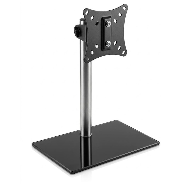 Suport de Birou pentru Monitor sau TV cu Picior, ELdepo, Inaltime Reglabila, 12-27", VESA, Max 20 kg