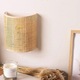 Japán rattan fali lámpa hideg fehér LED 30x15x10cm