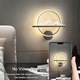 Modern LED fali lámpa, arany, 35cm, többszínű