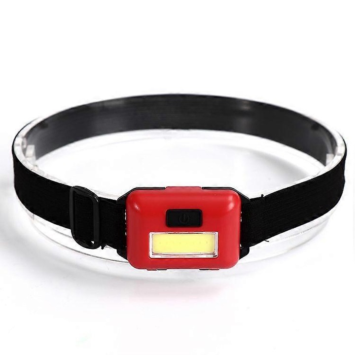 COB LED fejlámpa 3W, vízálló, fehér, 55x40x15mm