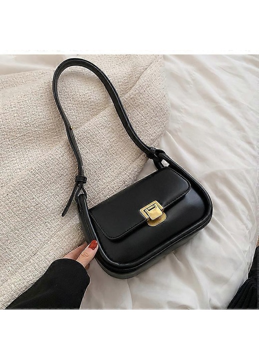 Női táska Klein kék crossbody fekete 21x14x8cm