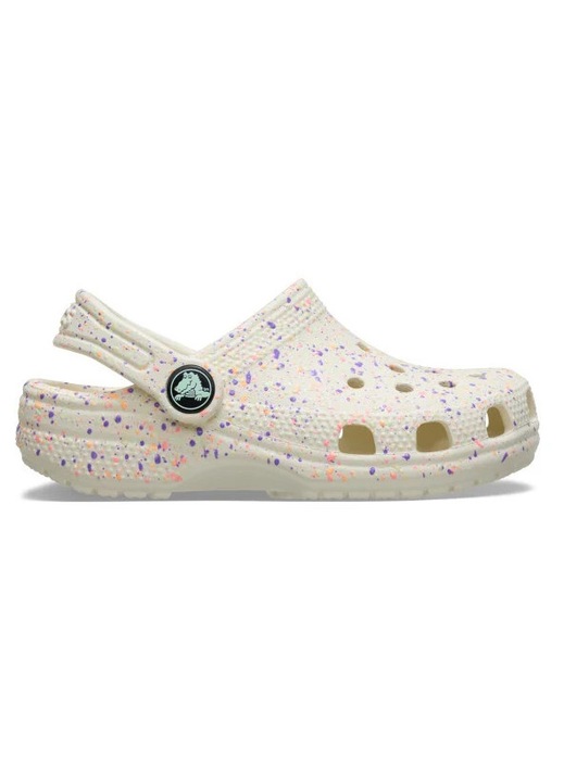 Crocs Classic Glow Paint Splatter Clog K klumpa, Fehér, 38-39 EU