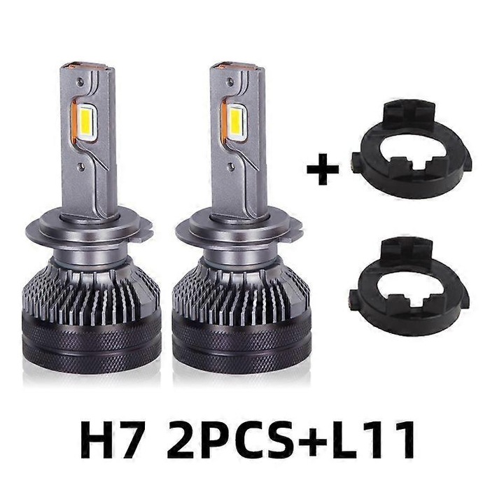 LED крушки за кола, 40W, 6000K, 12V, комплект 2 бр., охлаждане с вентилатор, H7