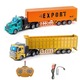 Camion de transport electric cu telecomanda, 3.7V, 27MHz, multicolor, dimensiuni variabile