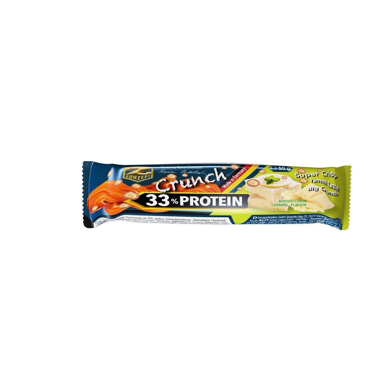 Baton proteic 33% proteina Z-Konzept 50g biscuiti si lamaie