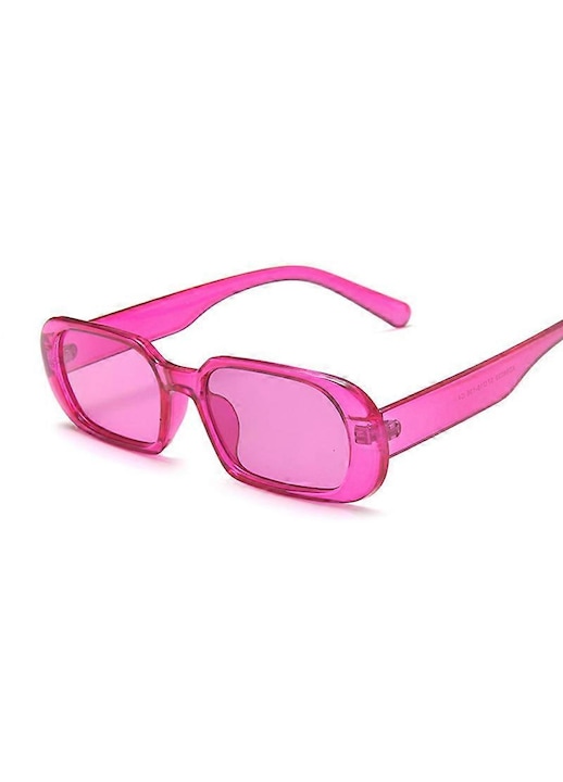 Ochelari de soare ovali vintage, roz mov, unisex