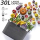 Cos picnic pliabil 30L multicolor mare