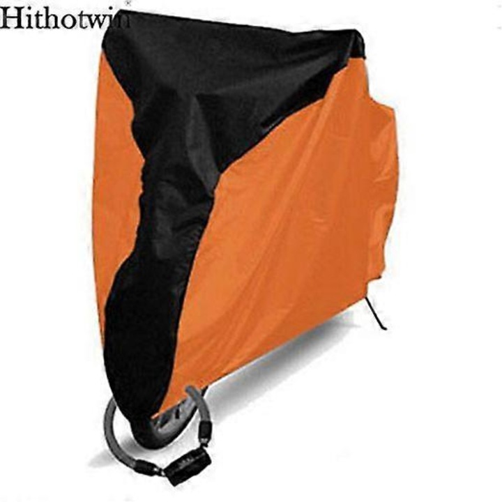 Husa protectie bicicleta impermeabila, portocaliu, 180x60x90cm