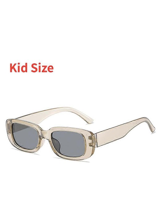 Unisex retro vintage napszemüveg, szögletes keret, UV-védelem, kicsi