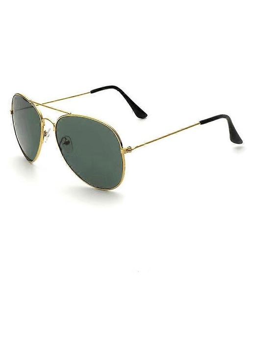 Unisex retro pilóta stílusú fém napszemüveg, piros 138x53x140mm