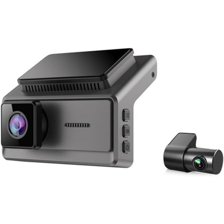 Kamera autó DVR kettős 3.75 hüvelyk, 2K+1080p, Wi-Fi, fekete, 3.75x-
