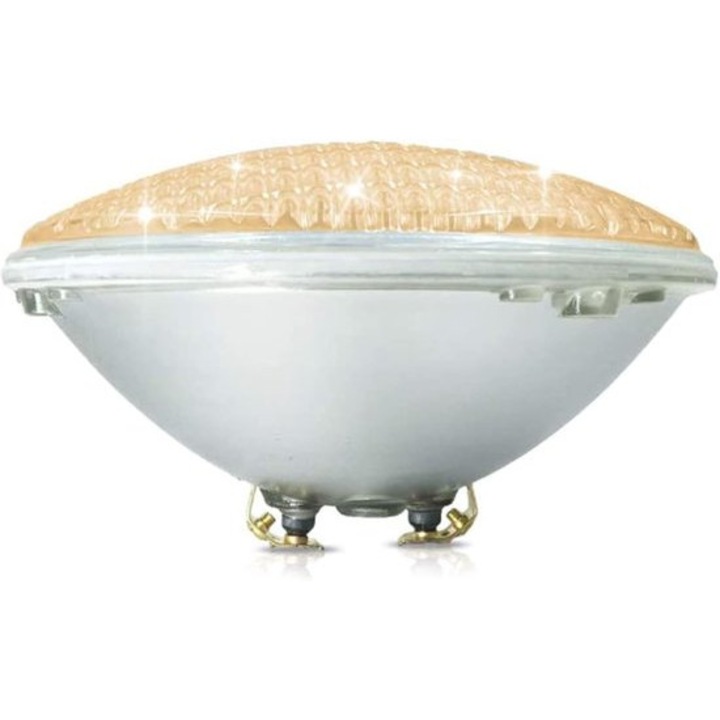Spot LED PAR56 18W, meleg fény, fehér, 12V, IP68, 1200lm