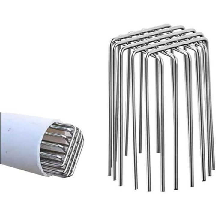Rozsdamentes acél levélfogó kerek ereszcsatornához 103x120mm