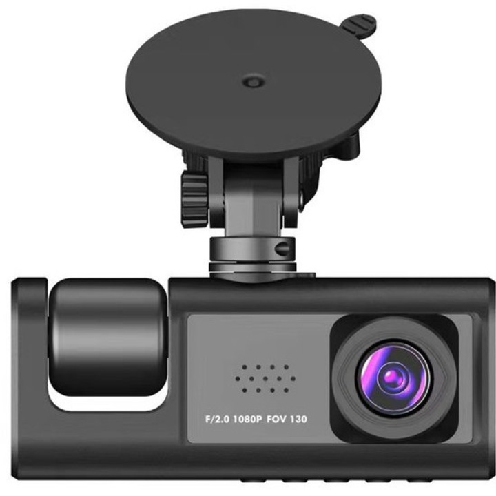 OEM kettős autós kamera, 1080P, széles látószög, 3 hüvelykes képernyő, 130x110 fok