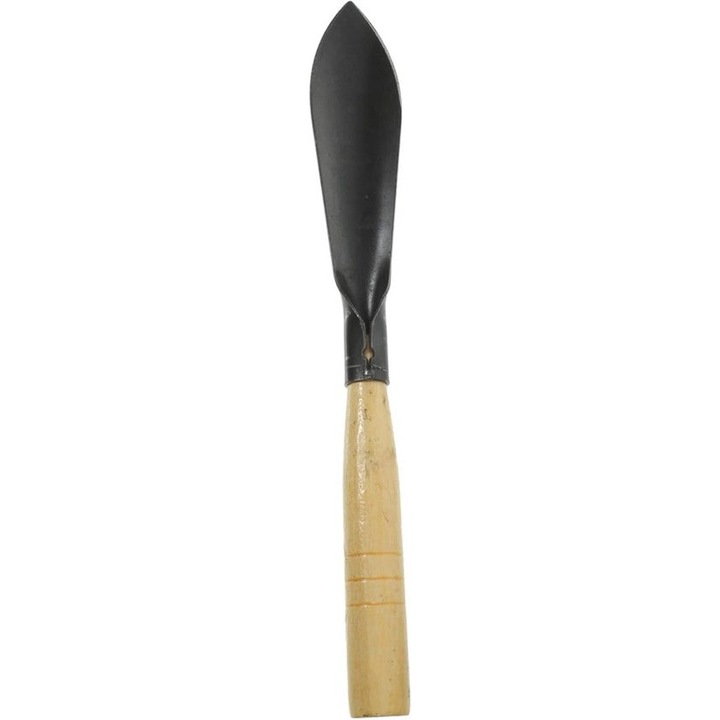 Kerti lapát fa nyéllel, ergonomikus, 32 cm