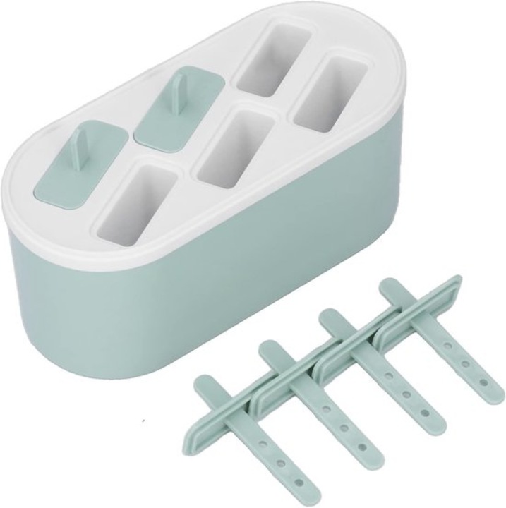 Jégkocka forma 6 lyukú felső porvédő PP 20x15x5cm