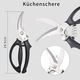 Foarfeci bucatarie, otel inoxidabil, maner plastic antiderapant, 22cm