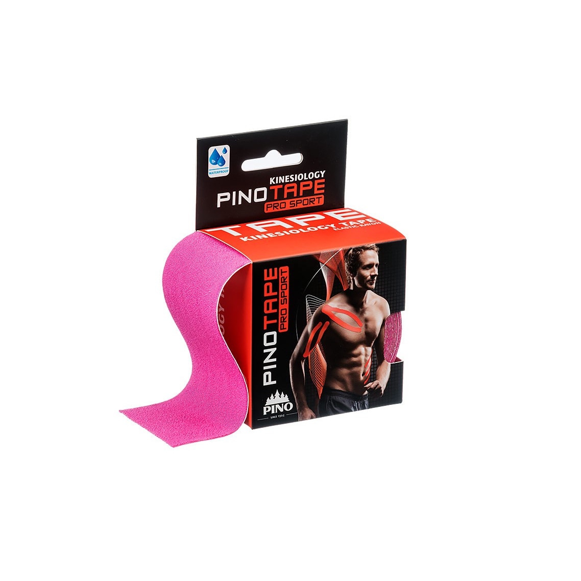 Banda Kinesiologica PINOTAPE® pro Sport 5cm x 5m Roz