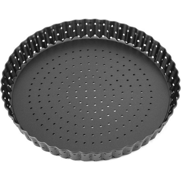 Sütőforma pizza sütéséhez, szénacél, tapadásmentes, 24x2.5cm