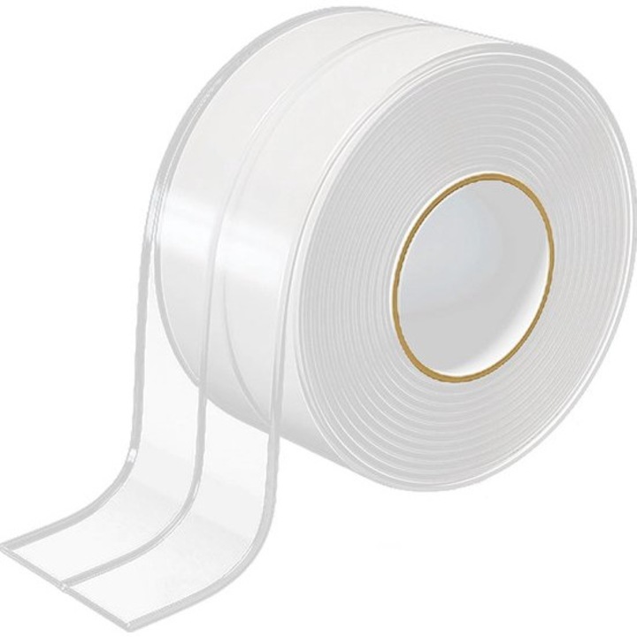PVC tömítőszalag, fehér, 3.2x3.8cm, vízálló, rugalmas