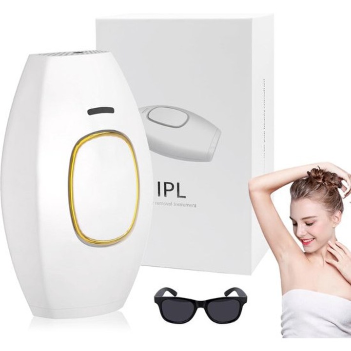 IPL epilátor 5 energiaszinttel és 2 üzemmóddal, fehér, univerzális