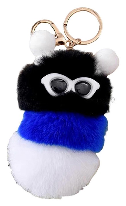 OEM fém kulcstartó, hernyó modell, kompakt, könnyű, 11cm