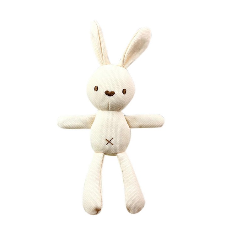 Bézs nyuszi plüssjáték 20cm puha tartós