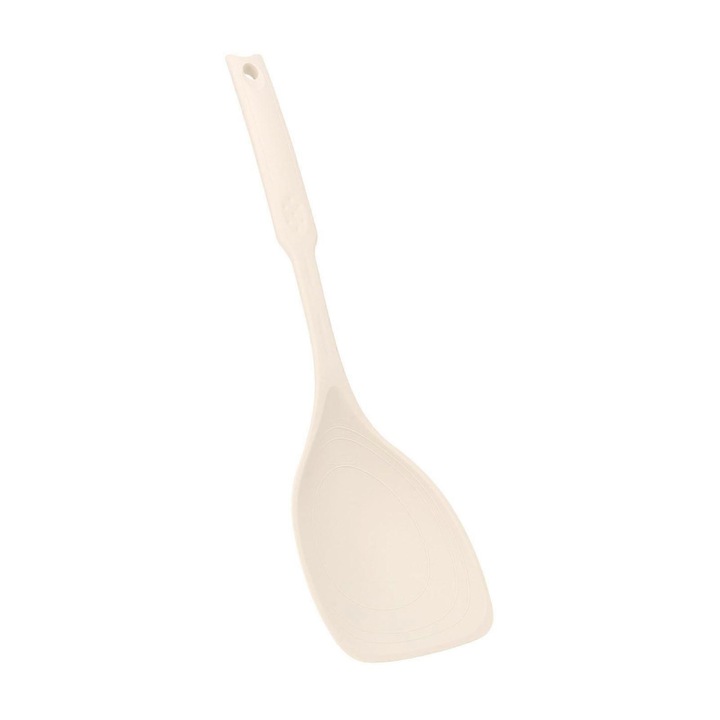 Szilikon spatula, magas hőmérsékletnek ellenálló, fehér, 31x7.2x1.5cm