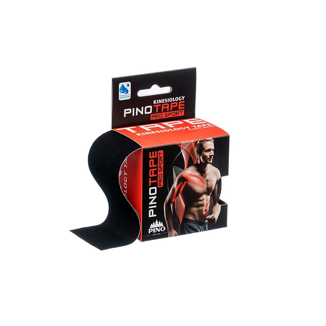 Banda Kinesiologica PINOTAPE® pro Sport 5cm x 5m Neagra