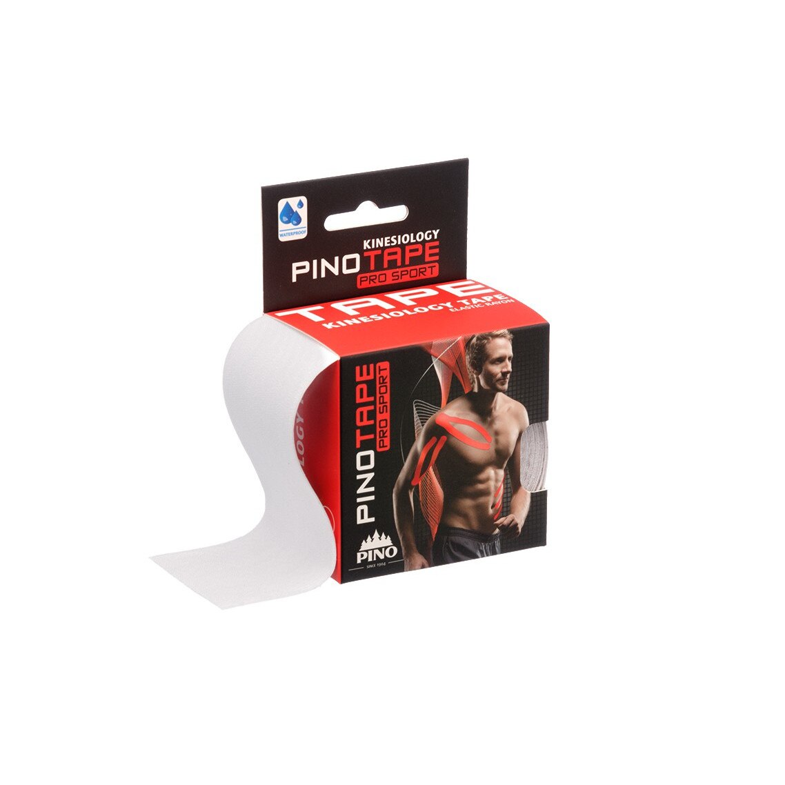 Banda Kinesiologica PINOTAPE® pro Sport 5cm x 5m Alb