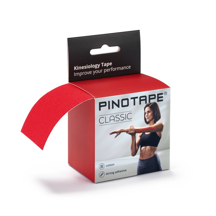 Banda Kinesio PINOTAPE® Classic - Rosu