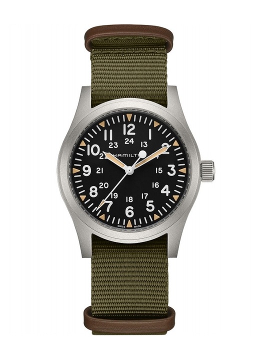 Ceas barbatesc Hamilton H69529933 Mecanic Verde