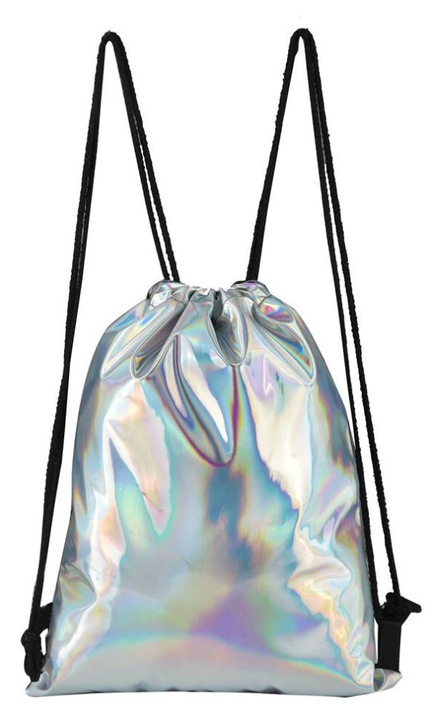 Rucsac cu snur capacitate mare unisex negru