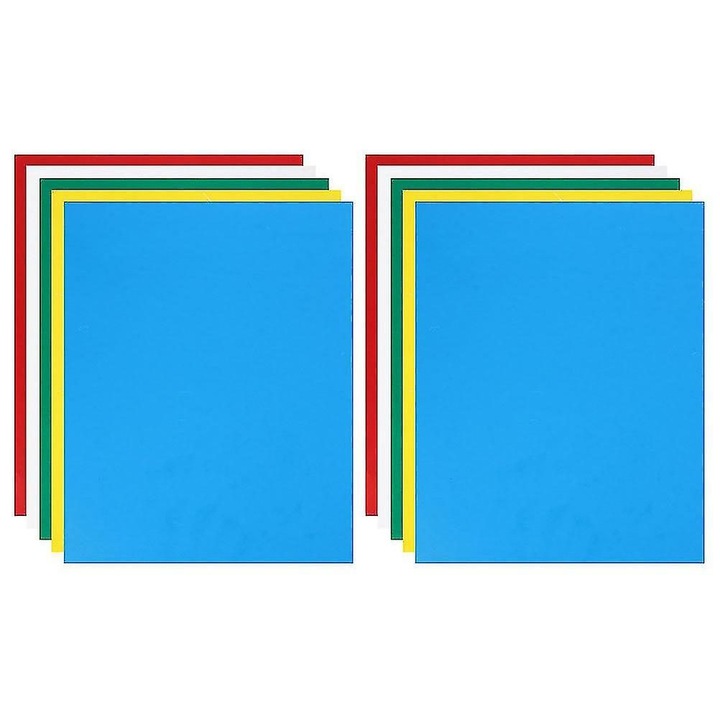 Többszínű transzferpapír készlet, 10 lap, 28x23x0.1cm