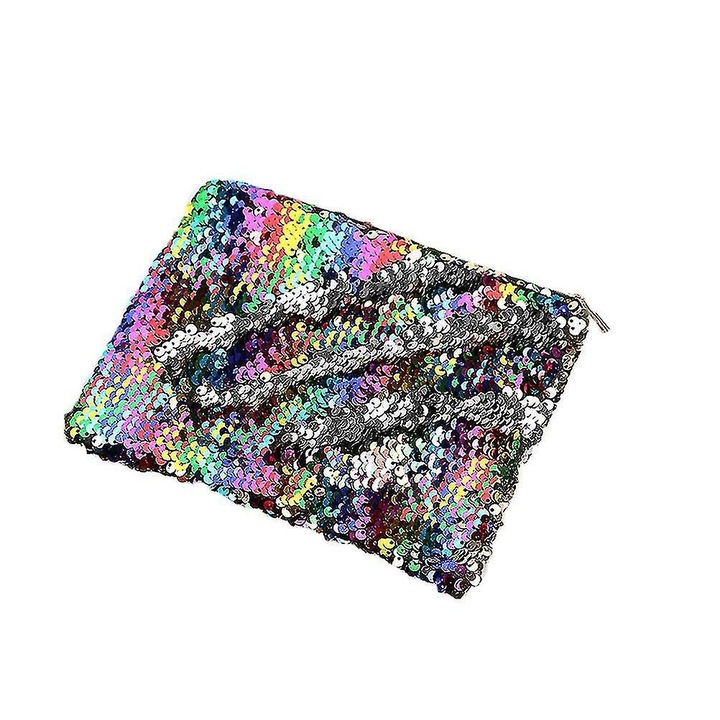 Tollartartó flitterekkel, többszínű, 20x10cm