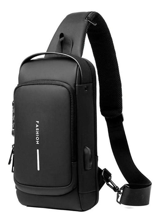 Rucsac tip geanta multifunctionala antifurt negru 1x