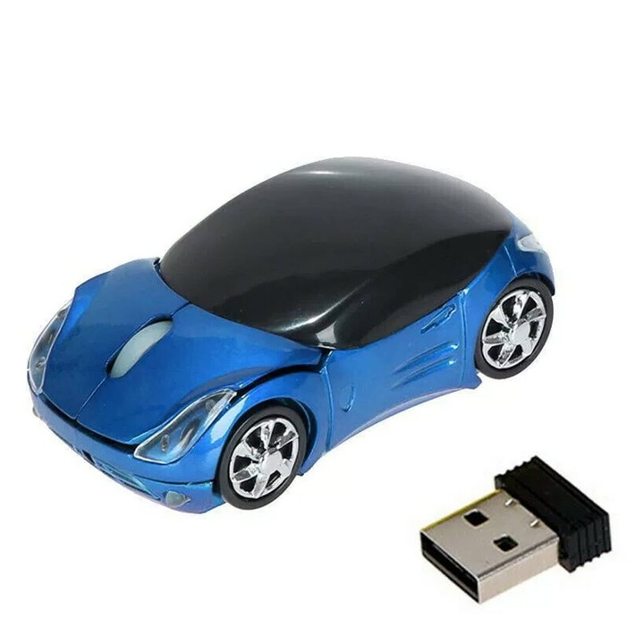 Безжична мишка за лаптоп, 3D дизайн, карикатура, USB приемник, компактна