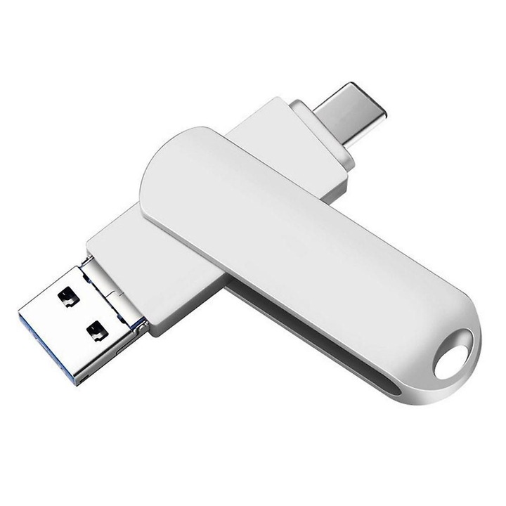 USB 3.0 memória 32GB 64GB 128GB fém 360 fokban forgatható
